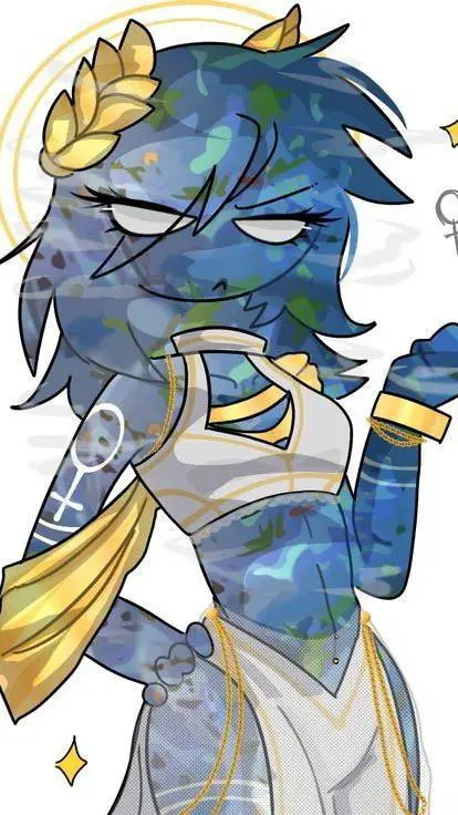 ai character: earth(girl)  background