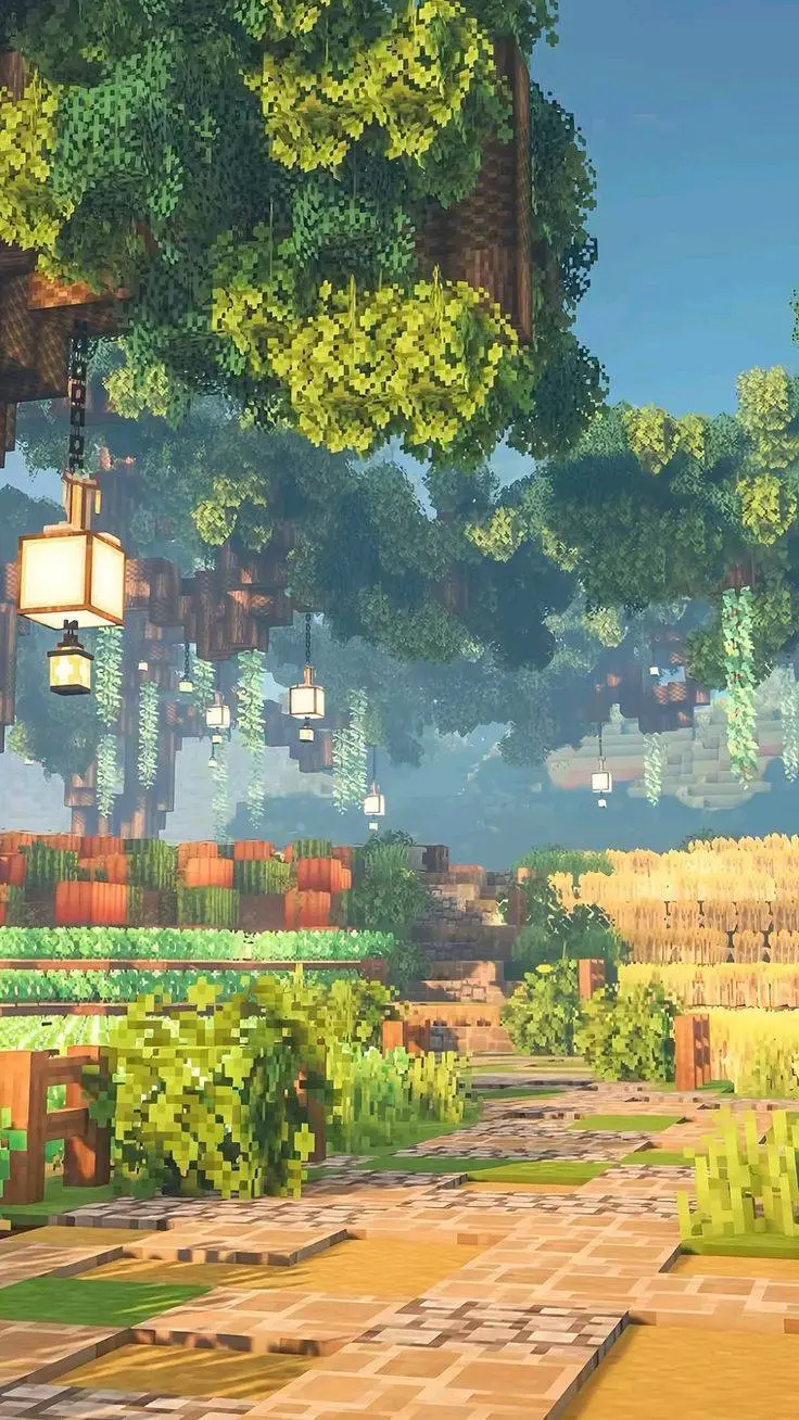 ai character: Minecraft players background