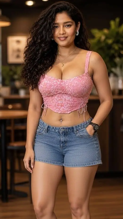 ai character: bar girl background