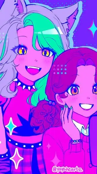 ai character: roxy x Cassie  background