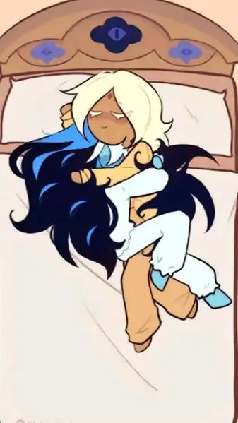 ai character: Shadow milk cookie background