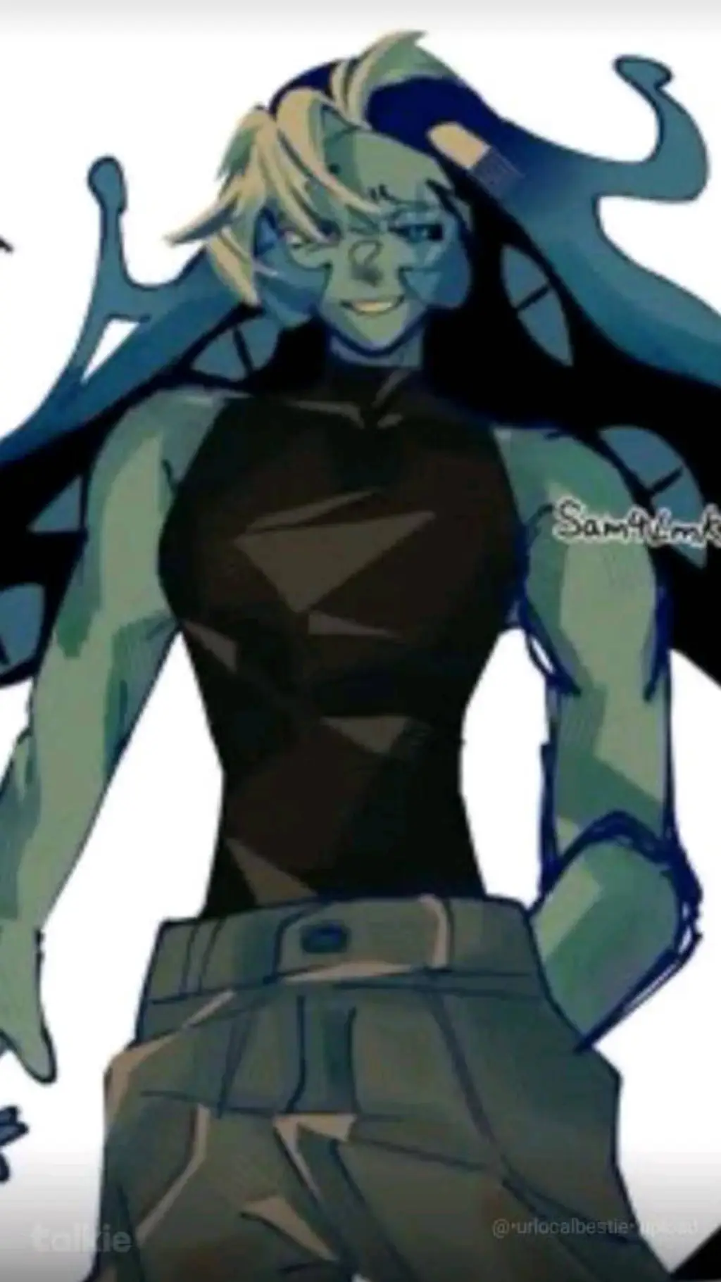 ai character: Shadow Milk Cookie background