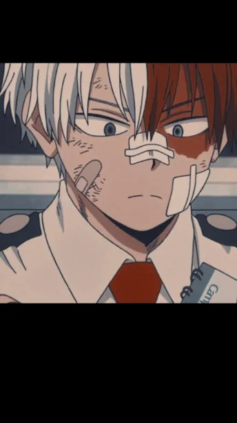 ai character: Shoto Todoroki  background