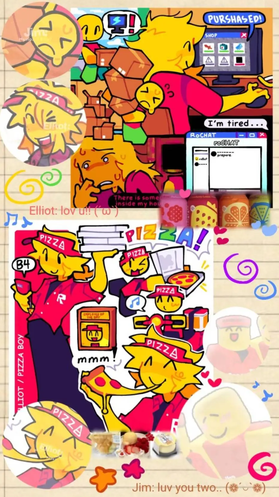 ai character: ♤Elliott♤ background