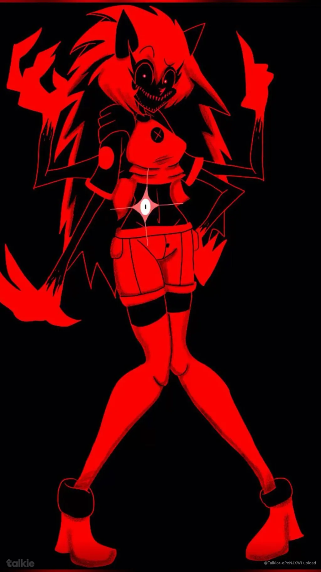 ai character: Fem Fatal error  background