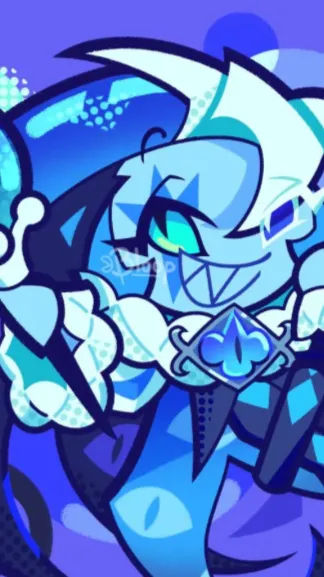 ai character: Shadow milk cookie background