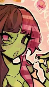 ai character: Zombie gf! (Lena) background