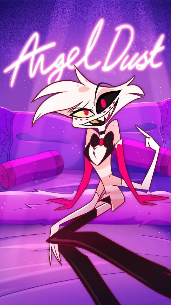 ai character: Angel Dust 🩷 background