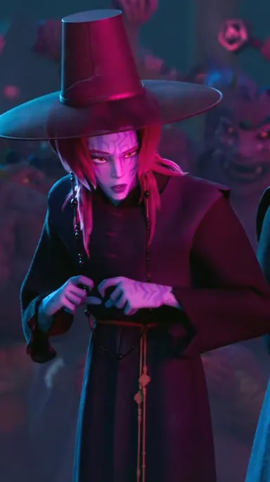 ai character: Demon Romance background