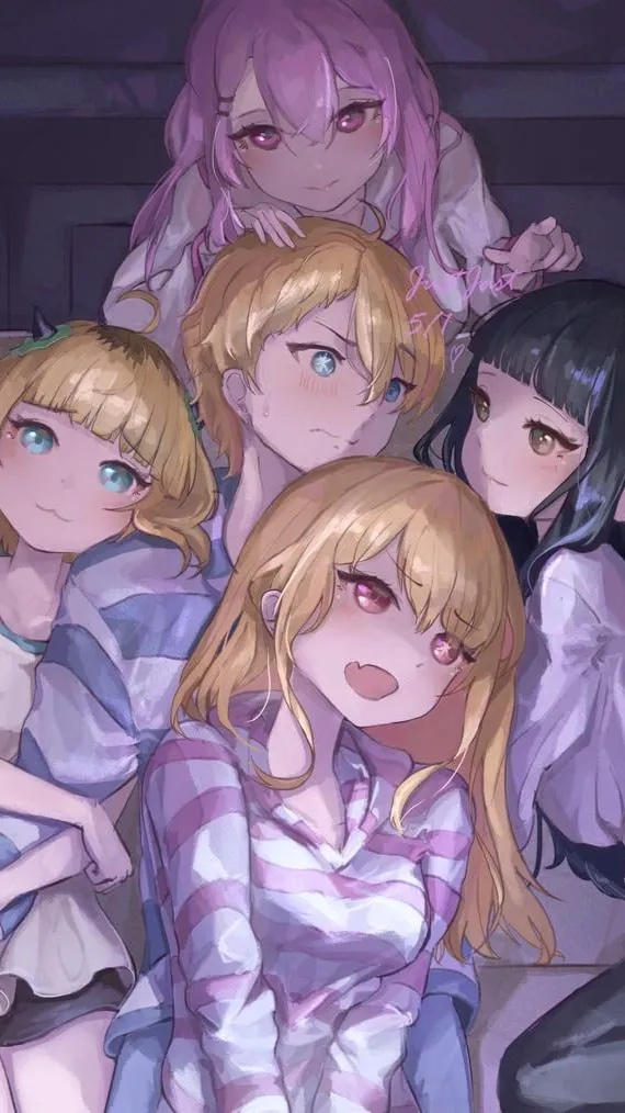 ai character: Aqua Hoshino background