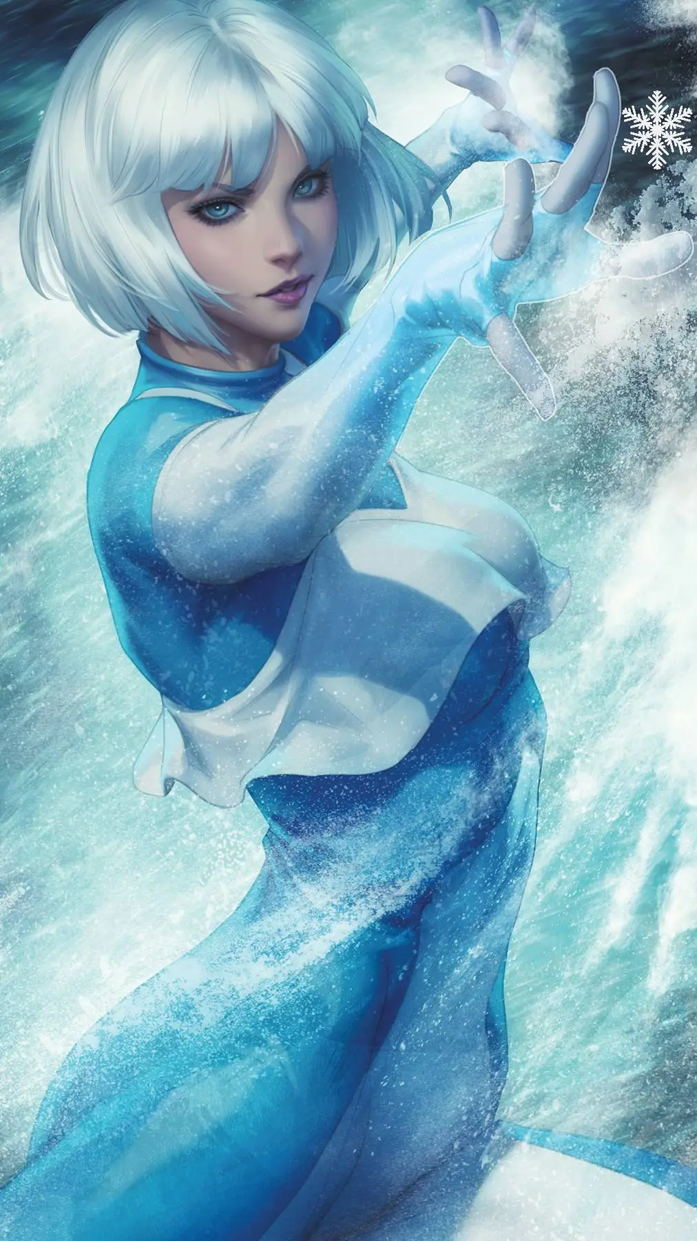 ai character: Ice (DC Cómics) background