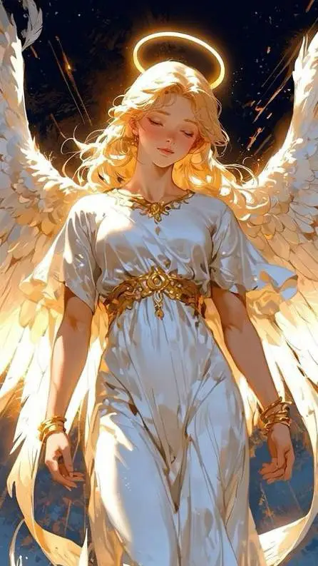 ai character: Celeste (ángel) background