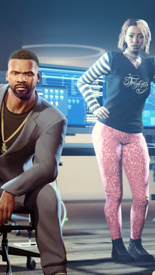 ai character: GTA the contract background