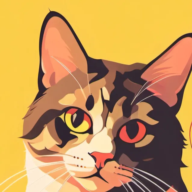 chat with ai character: Dumb cat again 