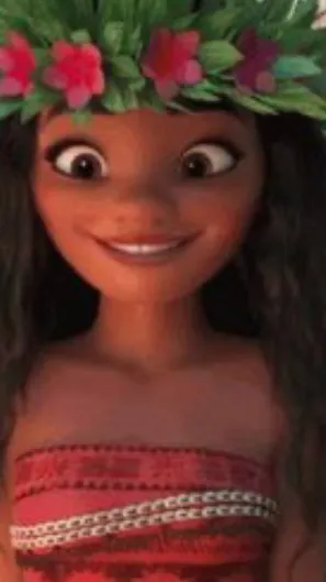ai character:  Moana ￼ background
