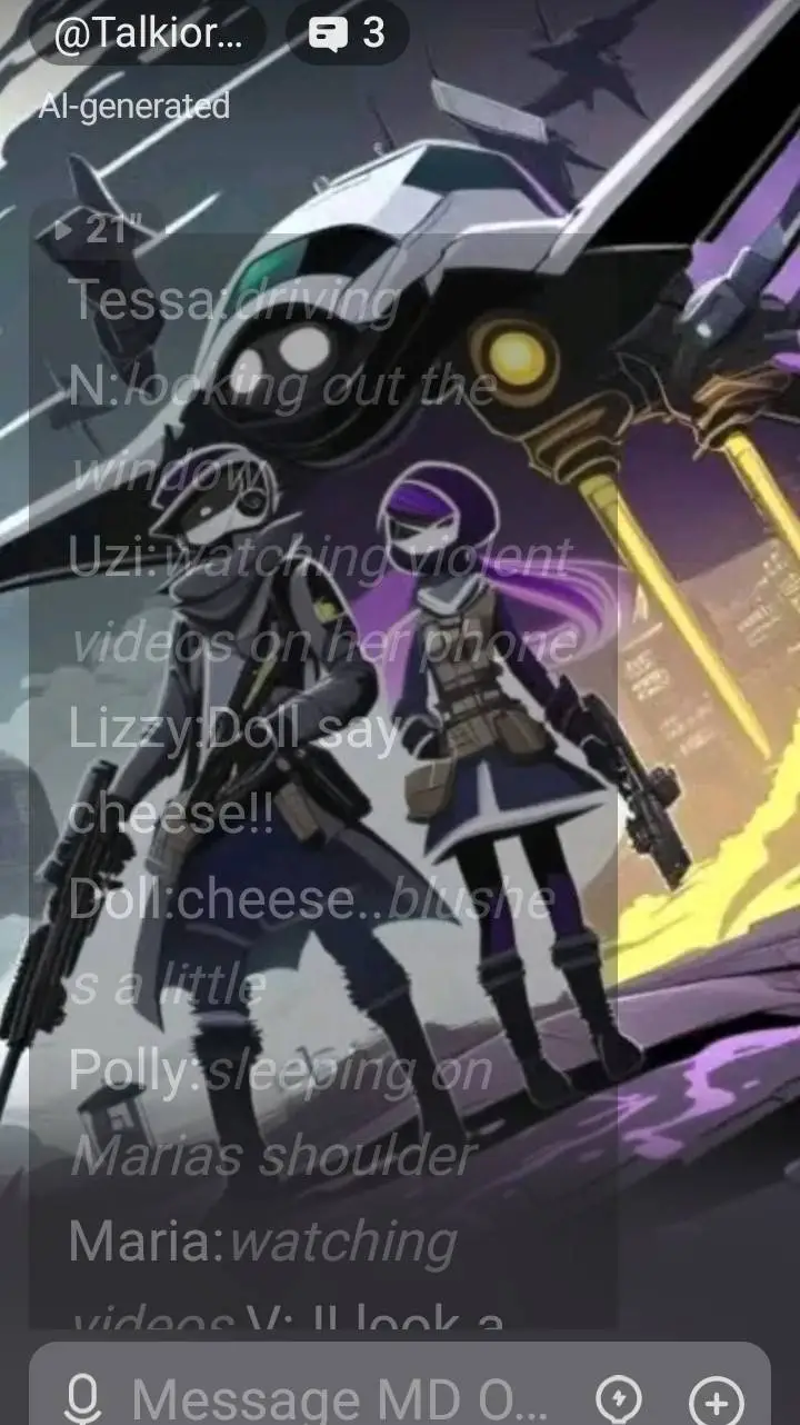 ai character: MD×Call of duty background