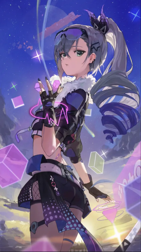 ai character: » silver wolf « background