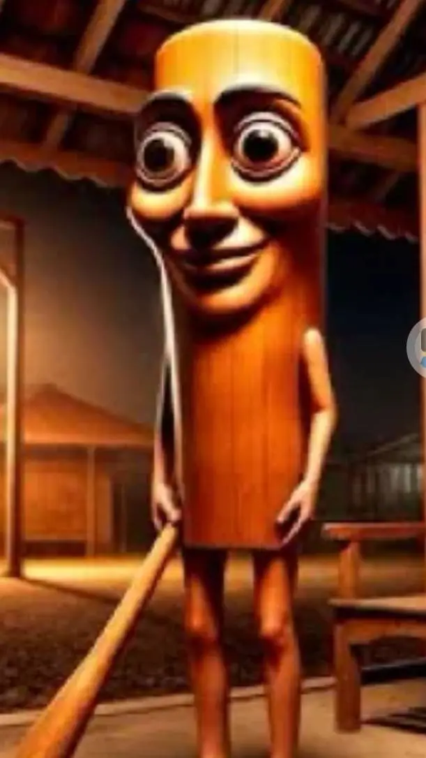 ai character: Tung tung sahur background