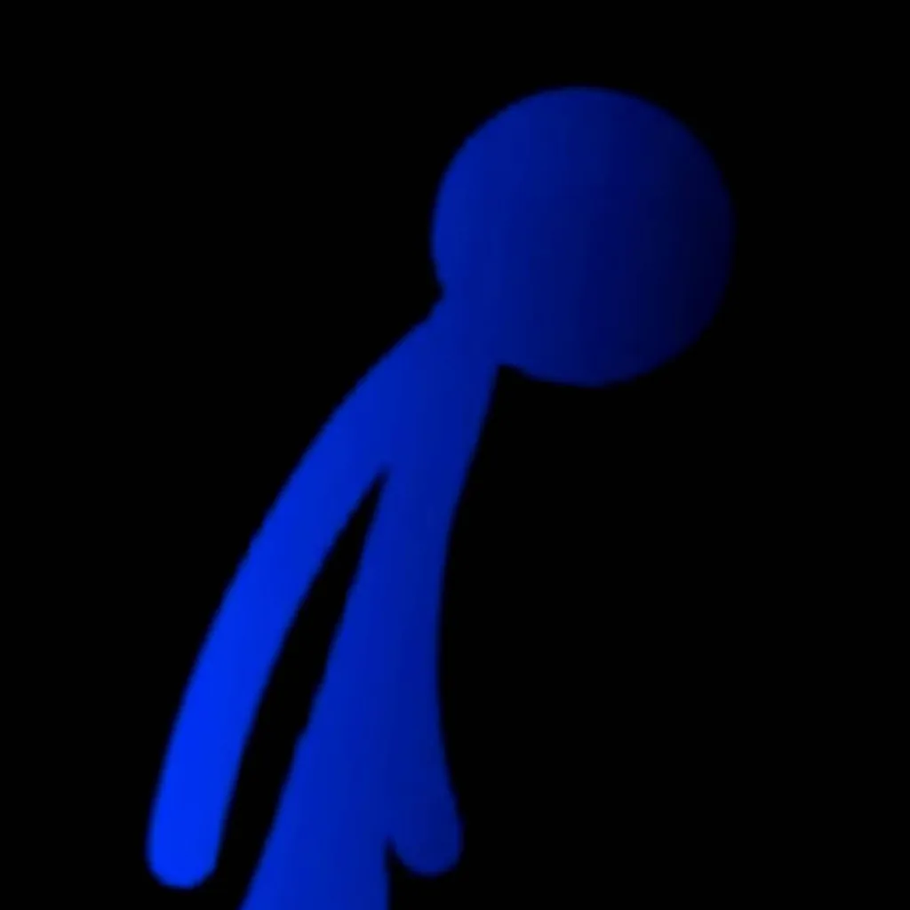 chat with ai character: Giant dark blue