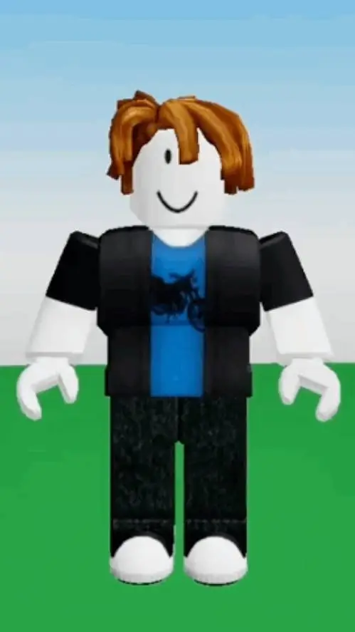 ai character: Bacon from Roblox background