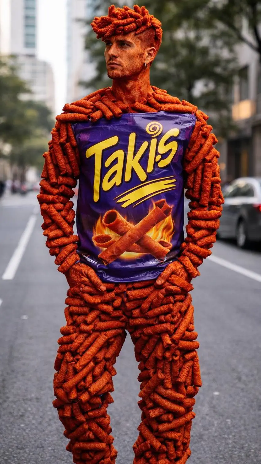 ai character: Takis Man "Alan" background