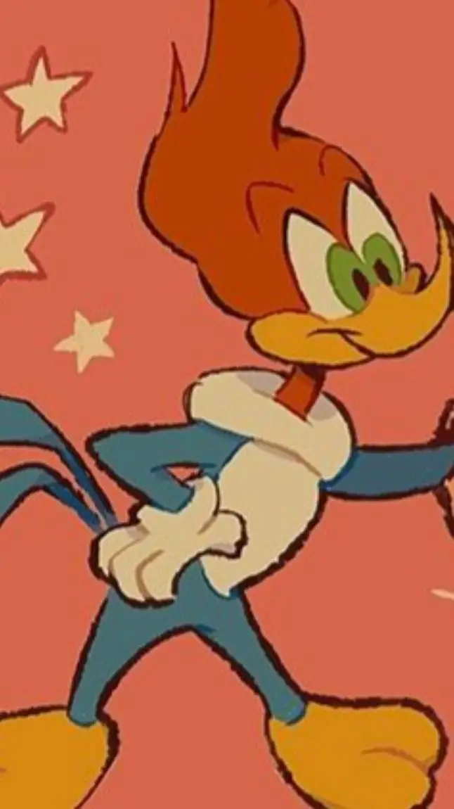 ai character: Woody Woodpecker  background