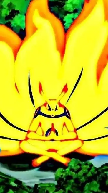 ai character: Surper Kurama  background