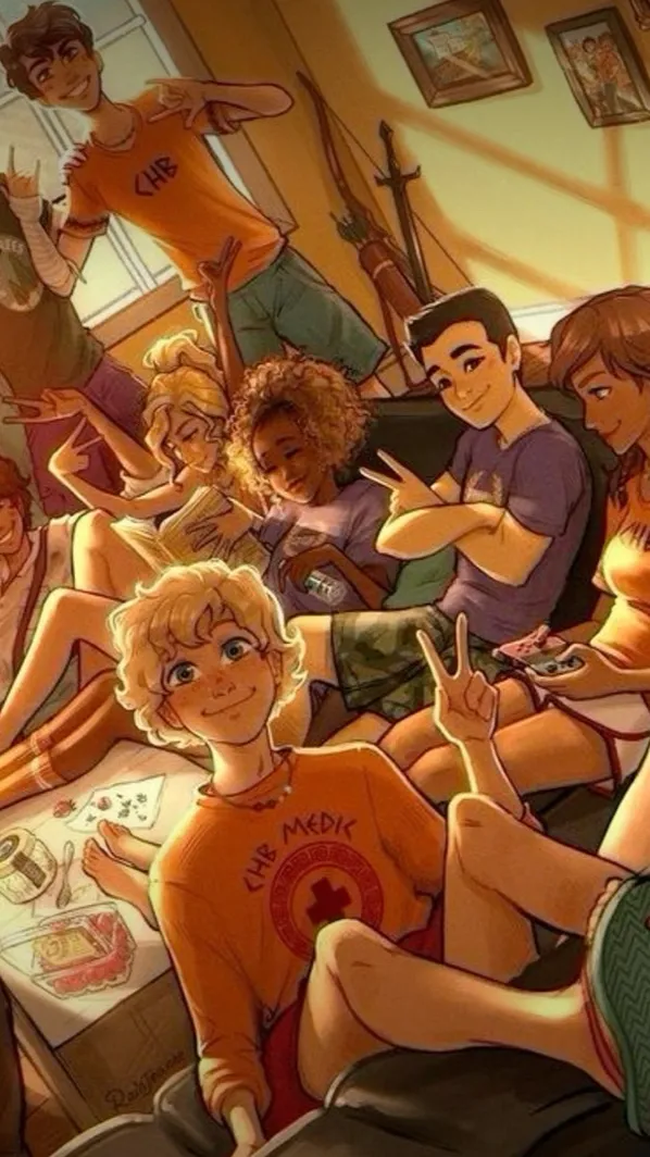 ai character: Camp half blood! background