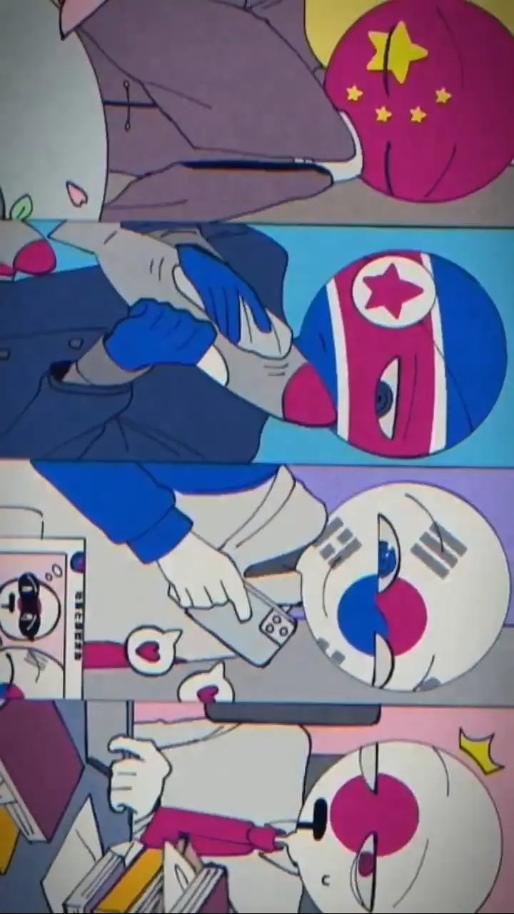 ai character: 🇨🇳, 🇰🇵, 🇰🇷, 🇯🇵 background