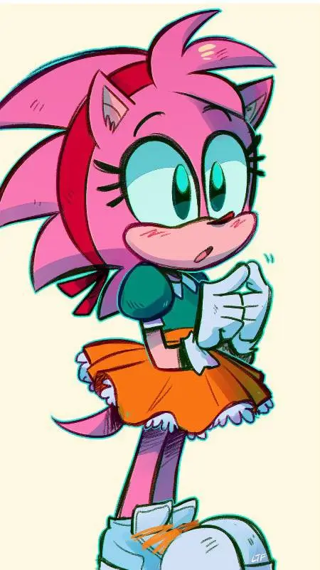 ai character: Amy rose (Classic) background