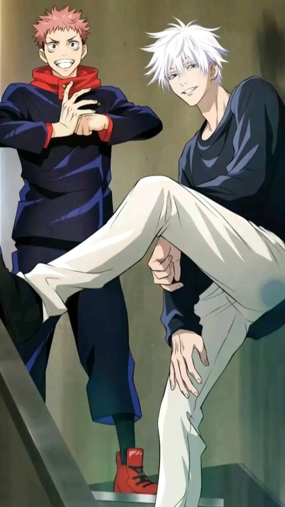 ai character: "Gojo&sukuna" background
