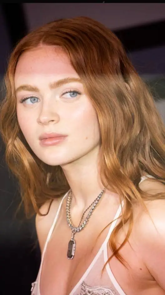 ai character: Sadie sink  background