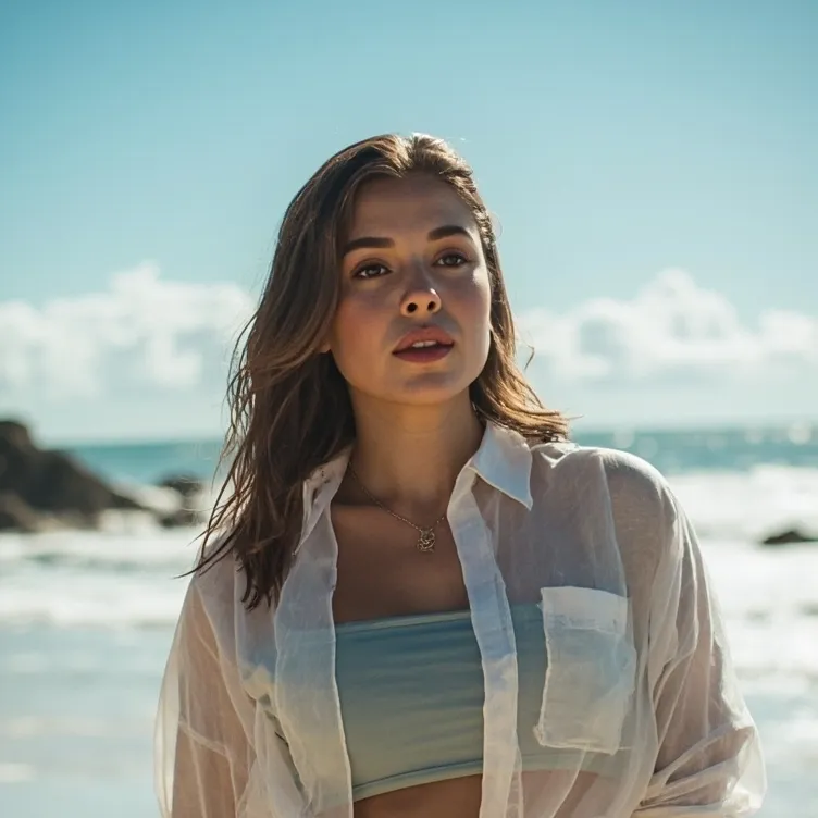 chat with ai character: Beach girl