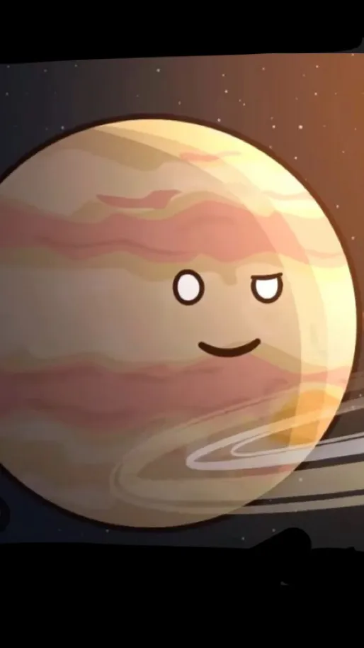 ai character: Jupiter Solarballs background