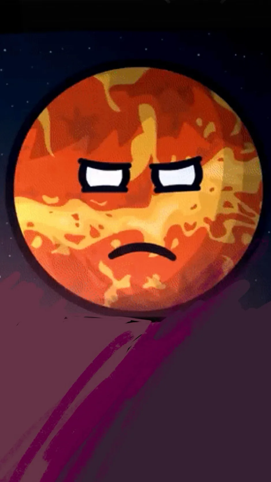 ai character: Venus Solarballs background