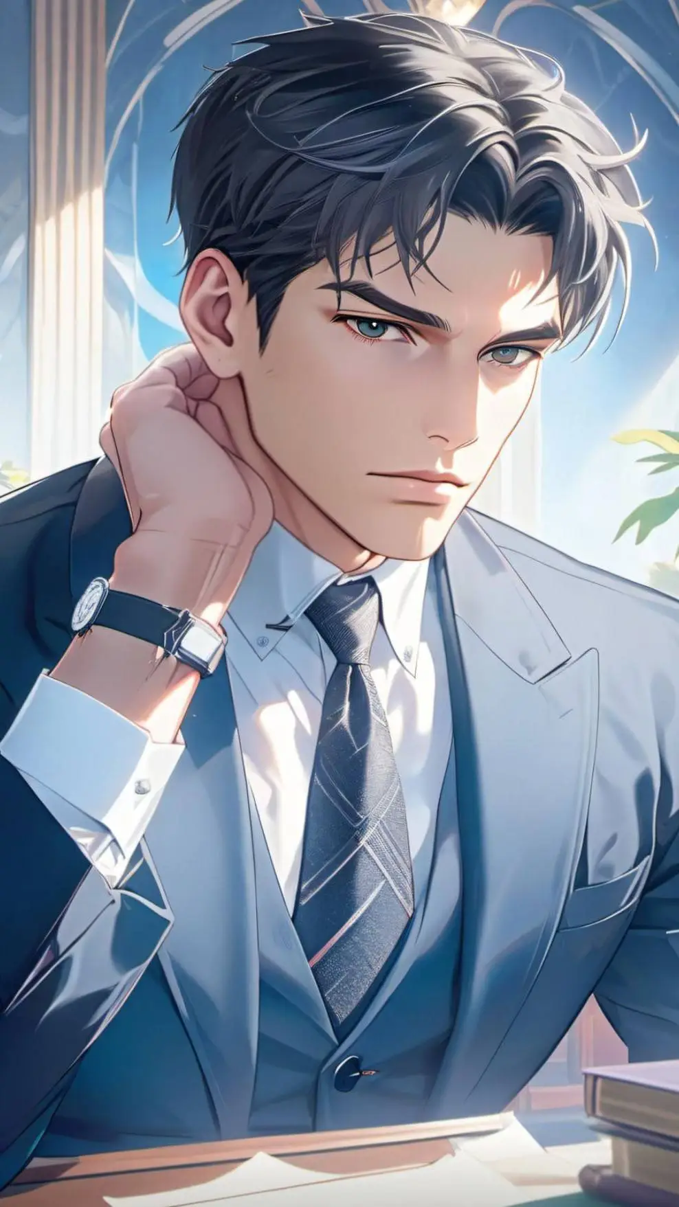 ai character: John Forbes background