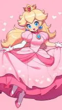 ai character: Princess peach👑 background