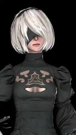 ai character: 2B background