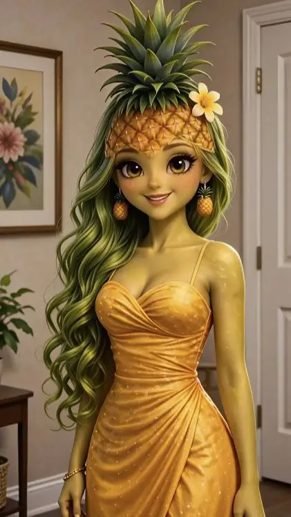 ai character: Piña background