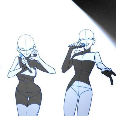 chat with ai character: Mannequin duo 