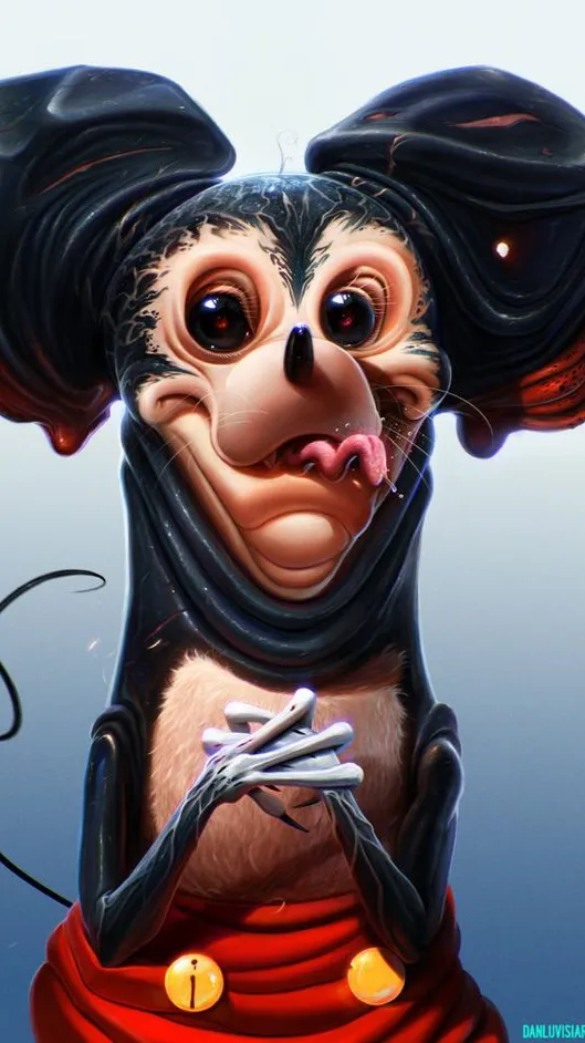 ai character: Freaky Mickey background