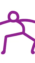 ai character: Purple background