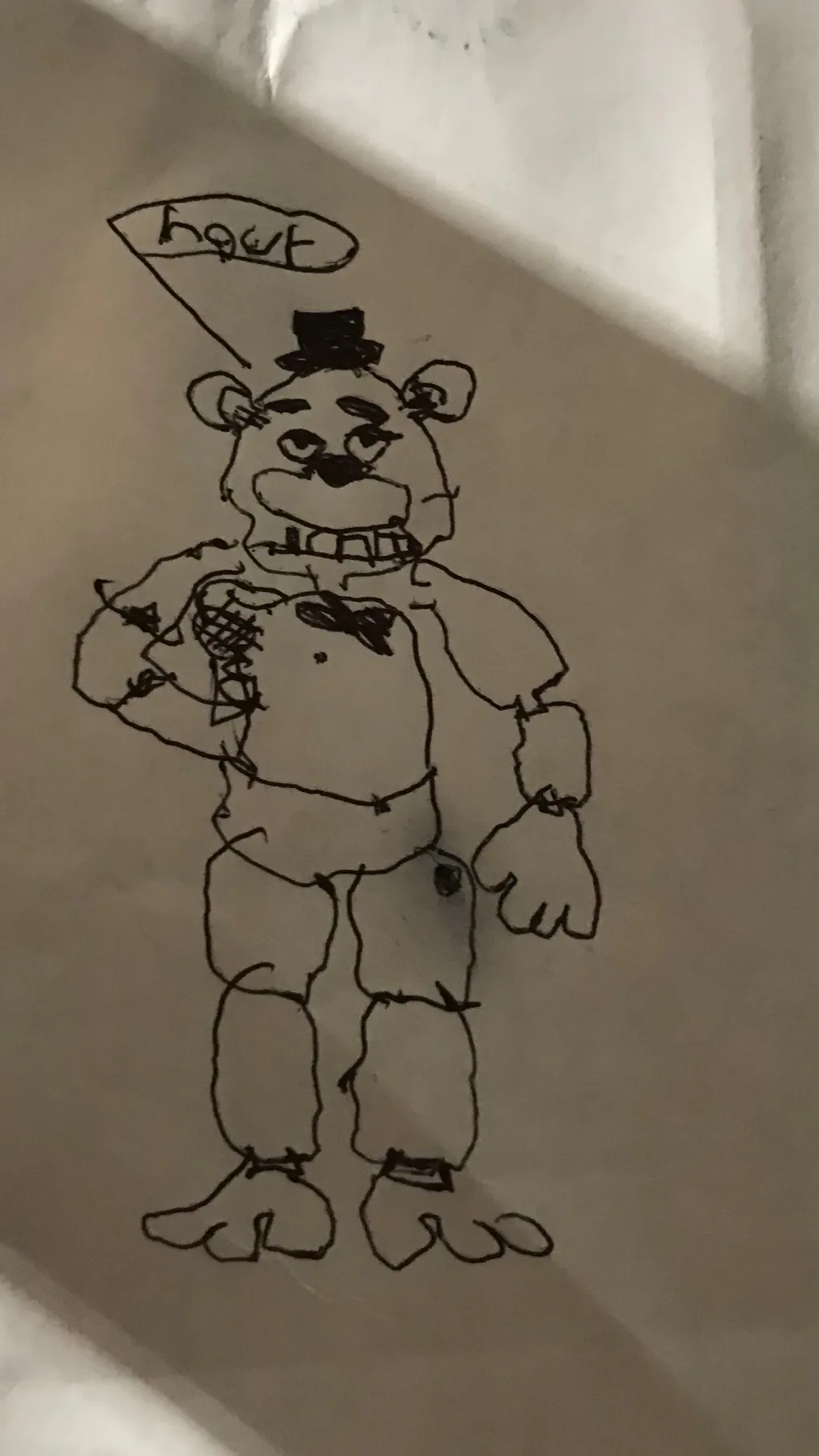 ai character: freddy fazbear background