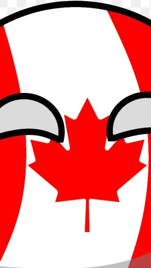ai character: Canada Countryball background