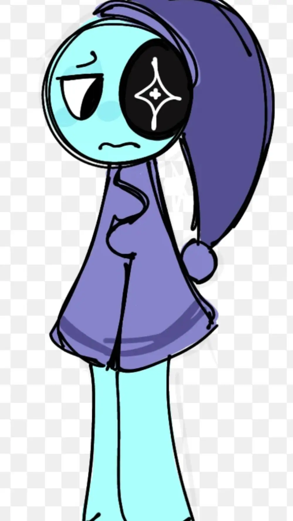 ai character: dandys world sad background