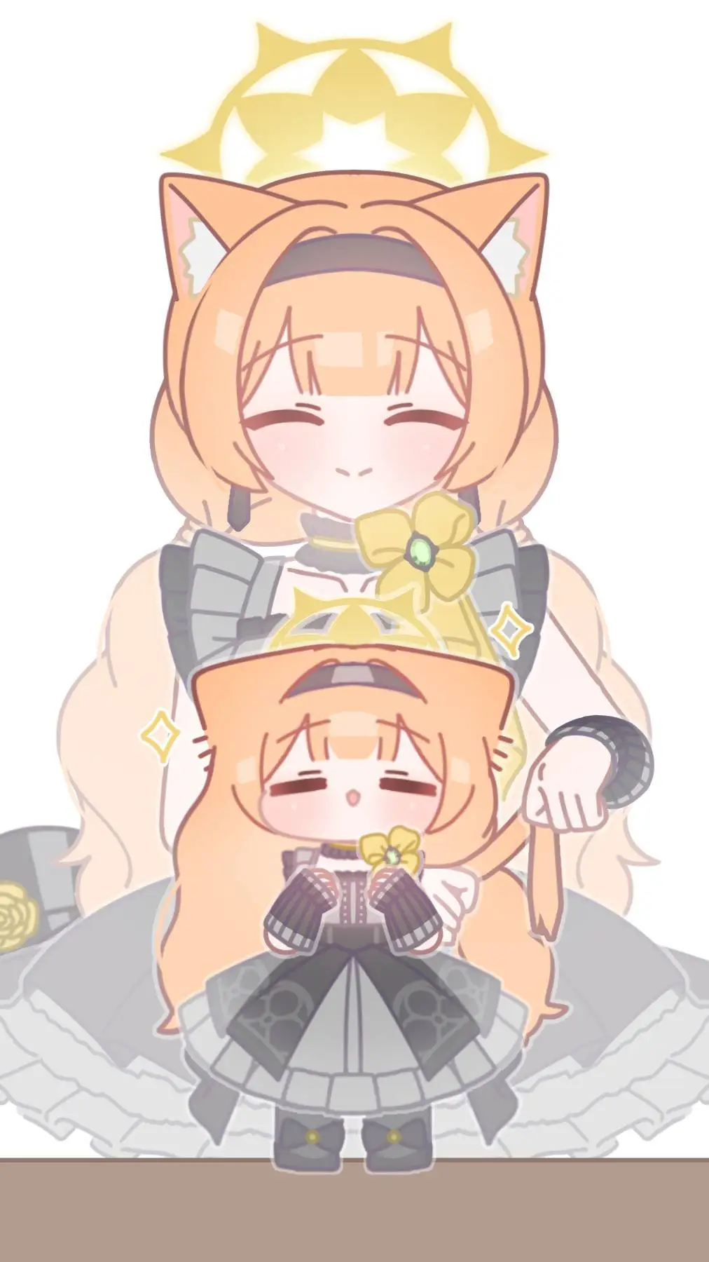 ai character: Mari (Smol)  background