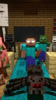 ai character: Monster school💅💅 background