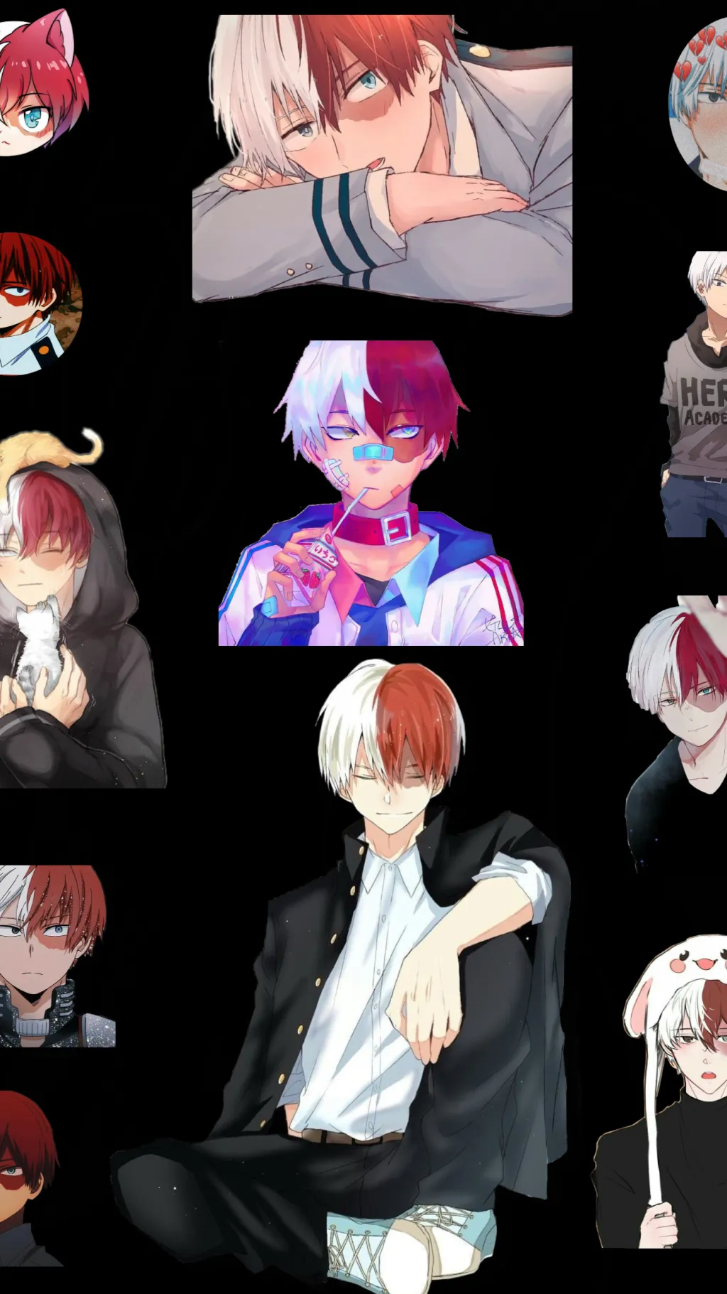 ai character: Shoto Todroki  background