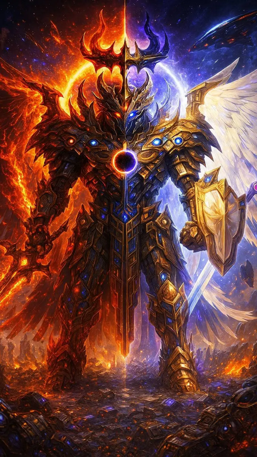 ai character: The Guardain  background