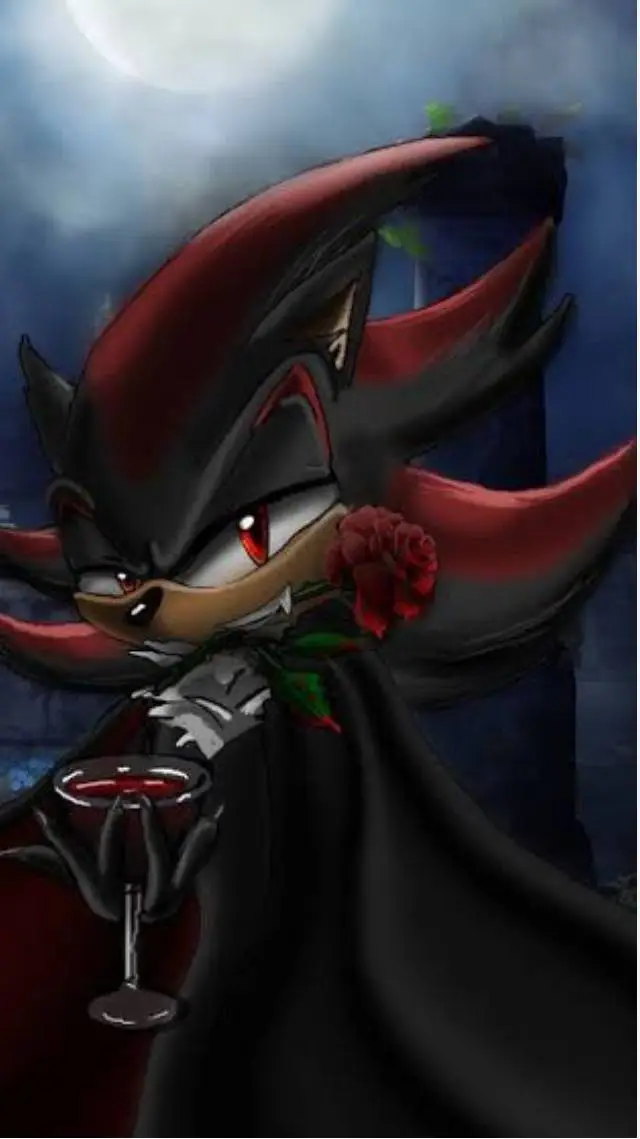 ai character: vampire shadow  background